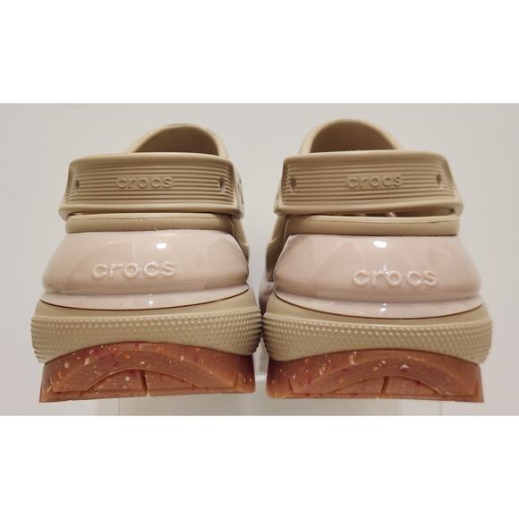 Crocs Chai Pink Classic Mega Crush Slip On Platform Clogs Shoes US W7 M5 - Picture 5 of 11